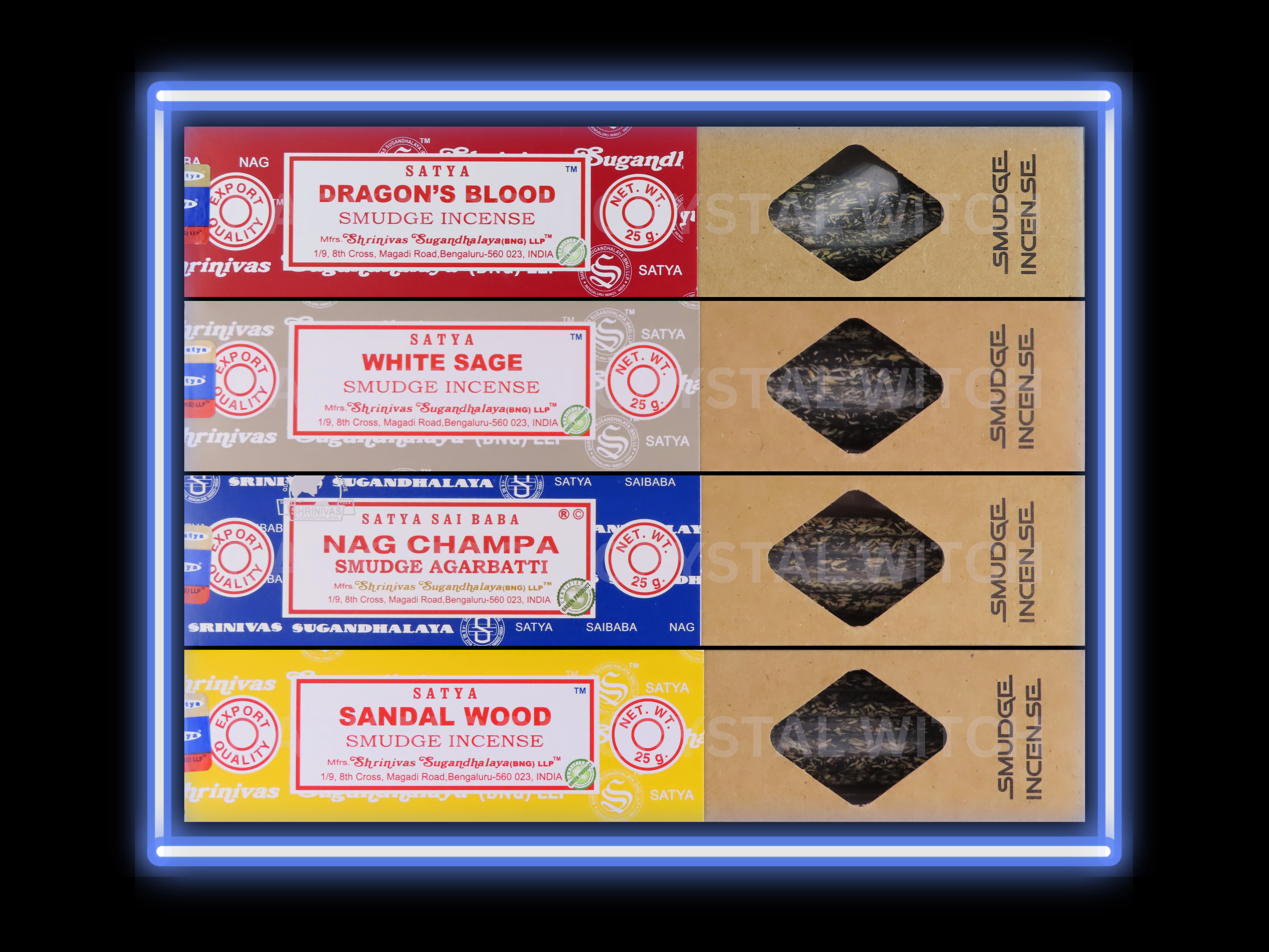 Smudge Incense Sticks (25 gram pack), Palo Santo, Sandalwood, White Sage & More