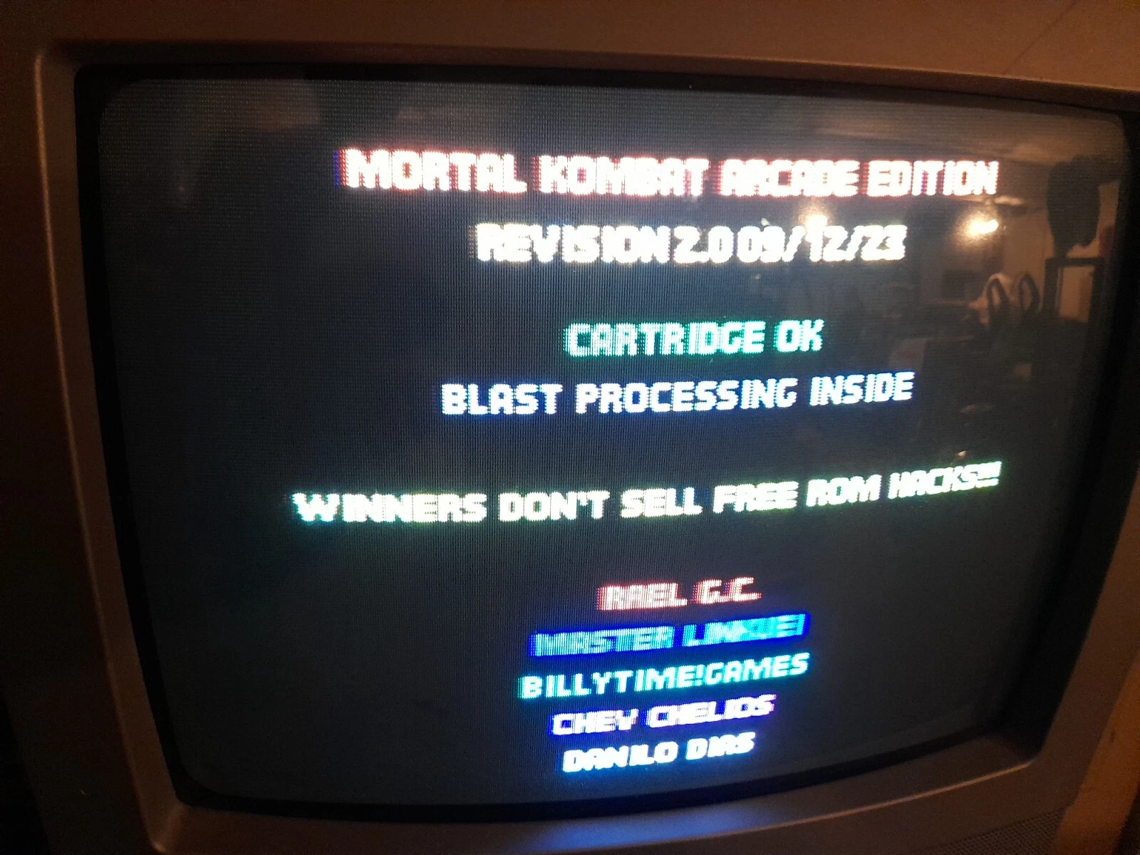 Mortal Kombat Arcade Edition Version 2.0  - Sega Genesis