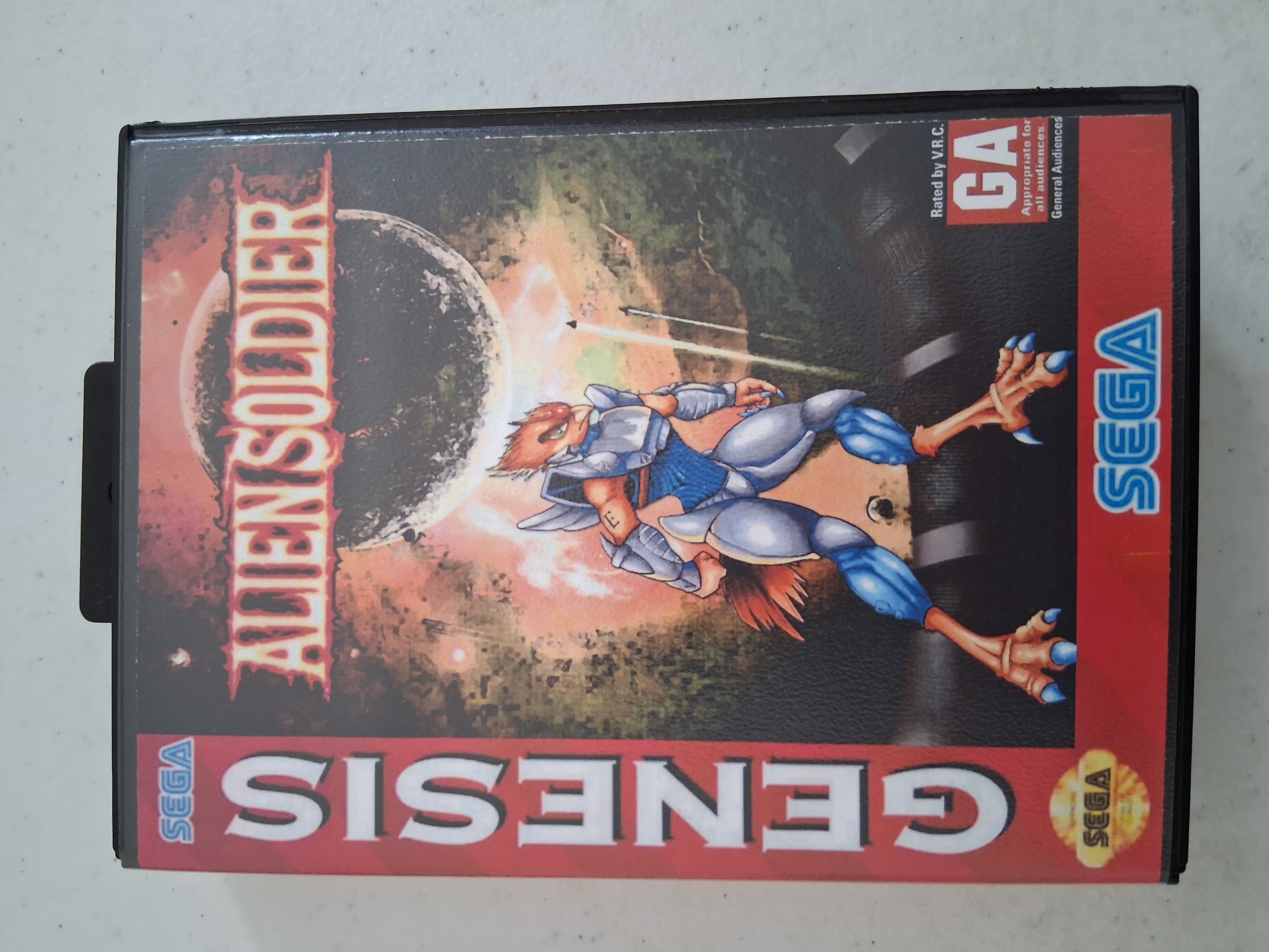 Alien Soldier in CASE - SEGA Genesis US Version