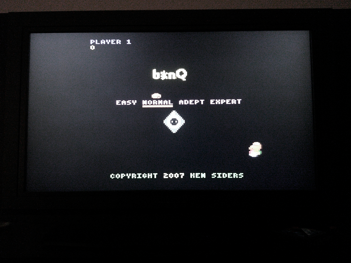 b*nQ – Atari 7800 and 7800+ Game Cartridge NTSC