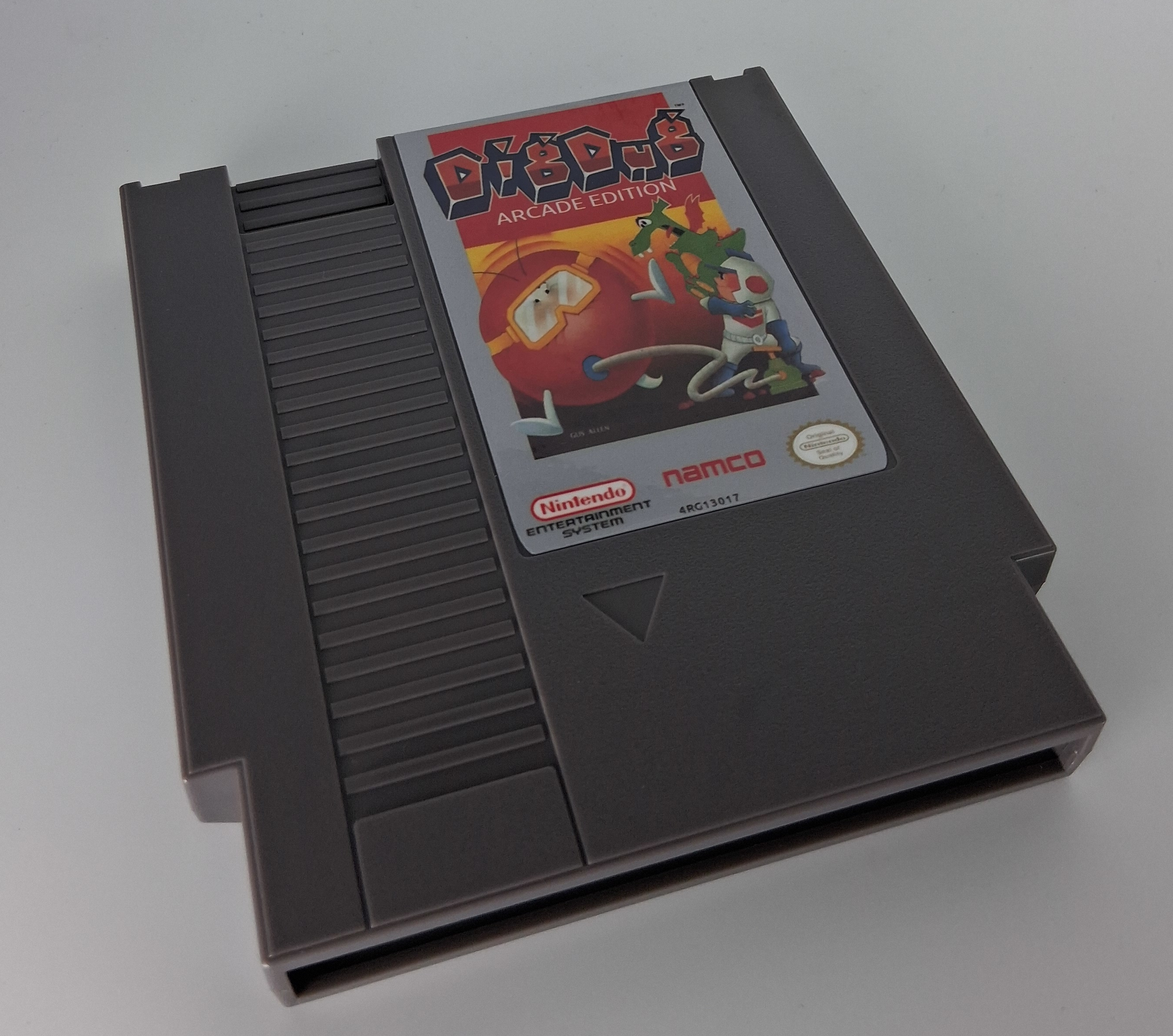 Dig Dug - ARCADE EDITION Enhanced HACK - NES Nintendo Game Cartridge NTSC