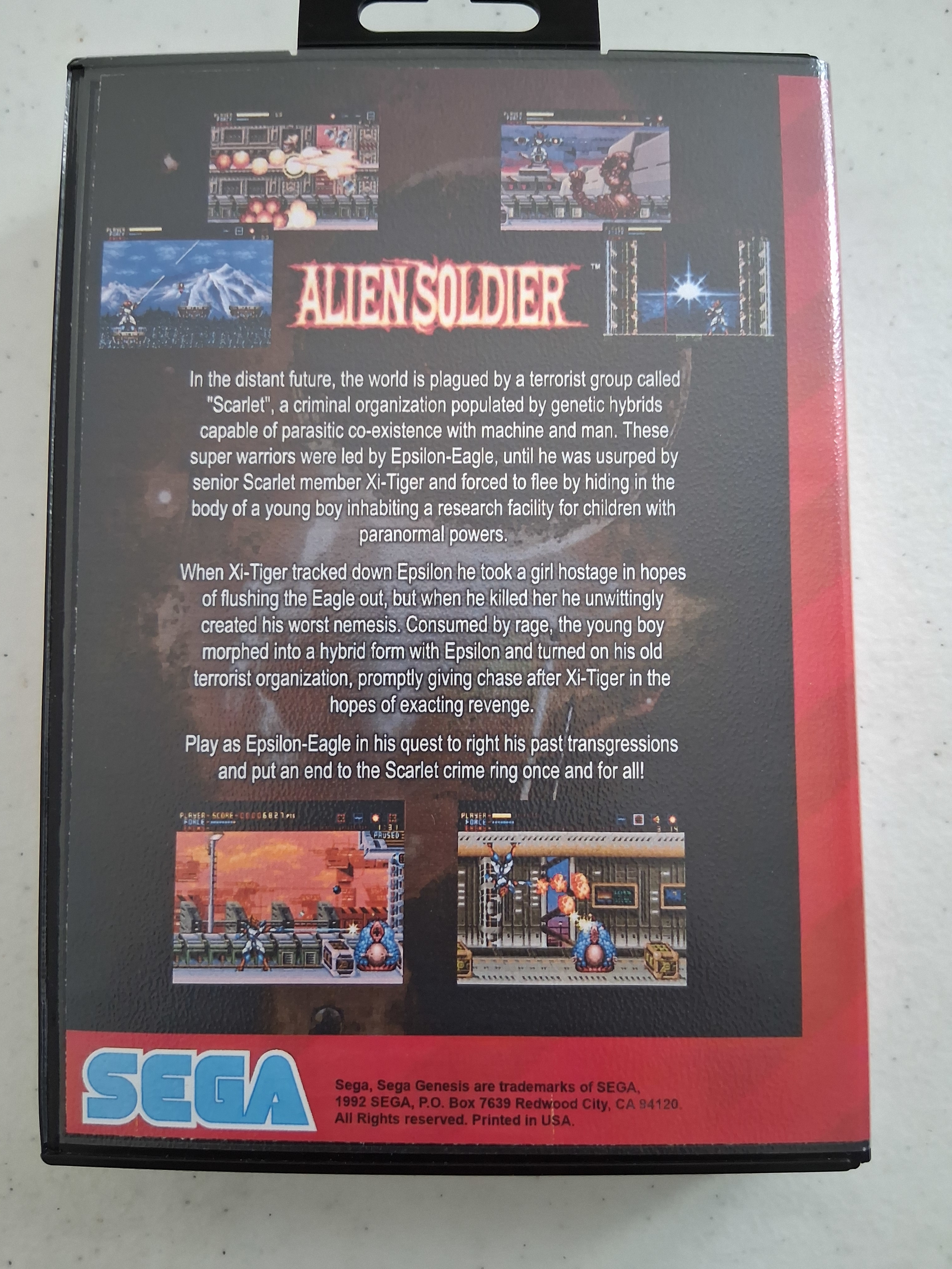 Alien Soldier in CASE - SEGA Genesis US Version