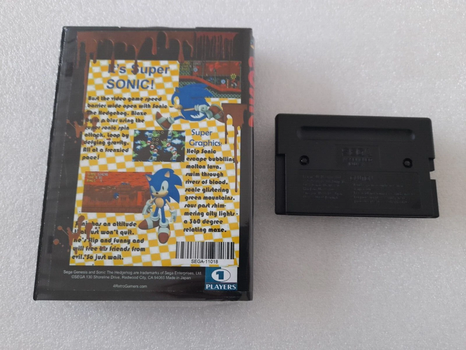 Sonic Nightmare Sonic.exe with Case - Sega Genesis