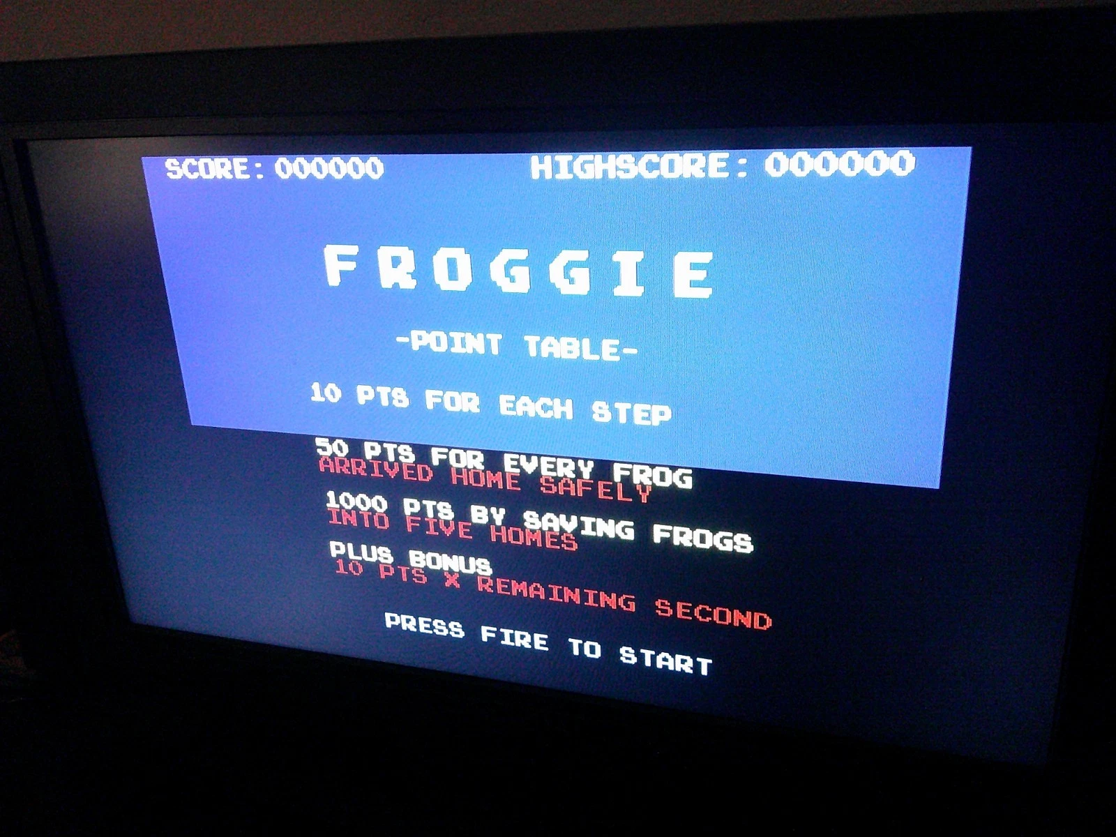 Froggie - Atari 7800 & Atari 7800+ Game Cartridge NTSC