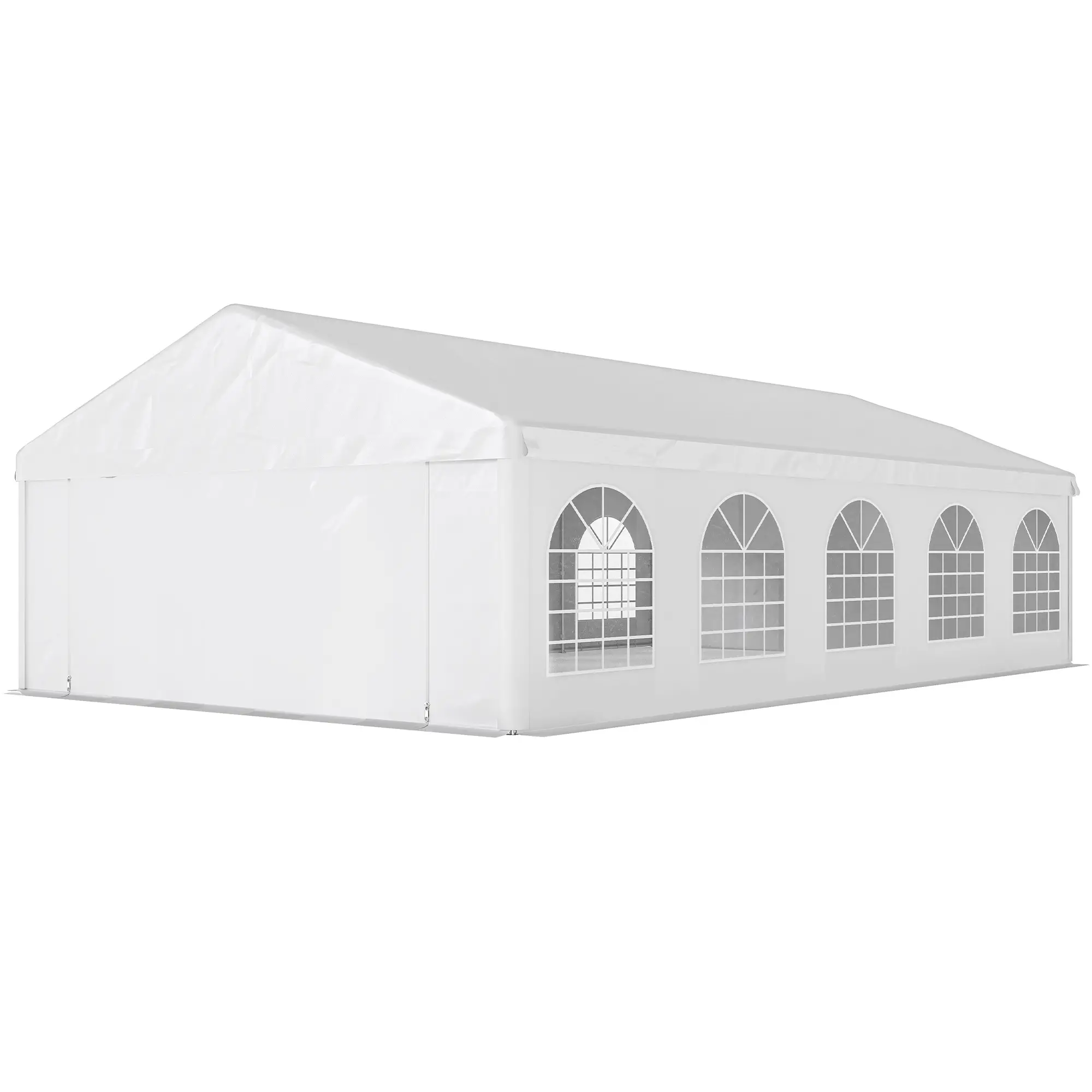 20'x32' Heavy Duty Large Party Tent & Carport with Removable Sidewalls, Portable Garage Canopy Tent, White