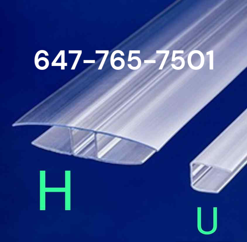 Polycarbonate H & U & Double Snap for Pitch Profile Connectors & Tape, Screws 