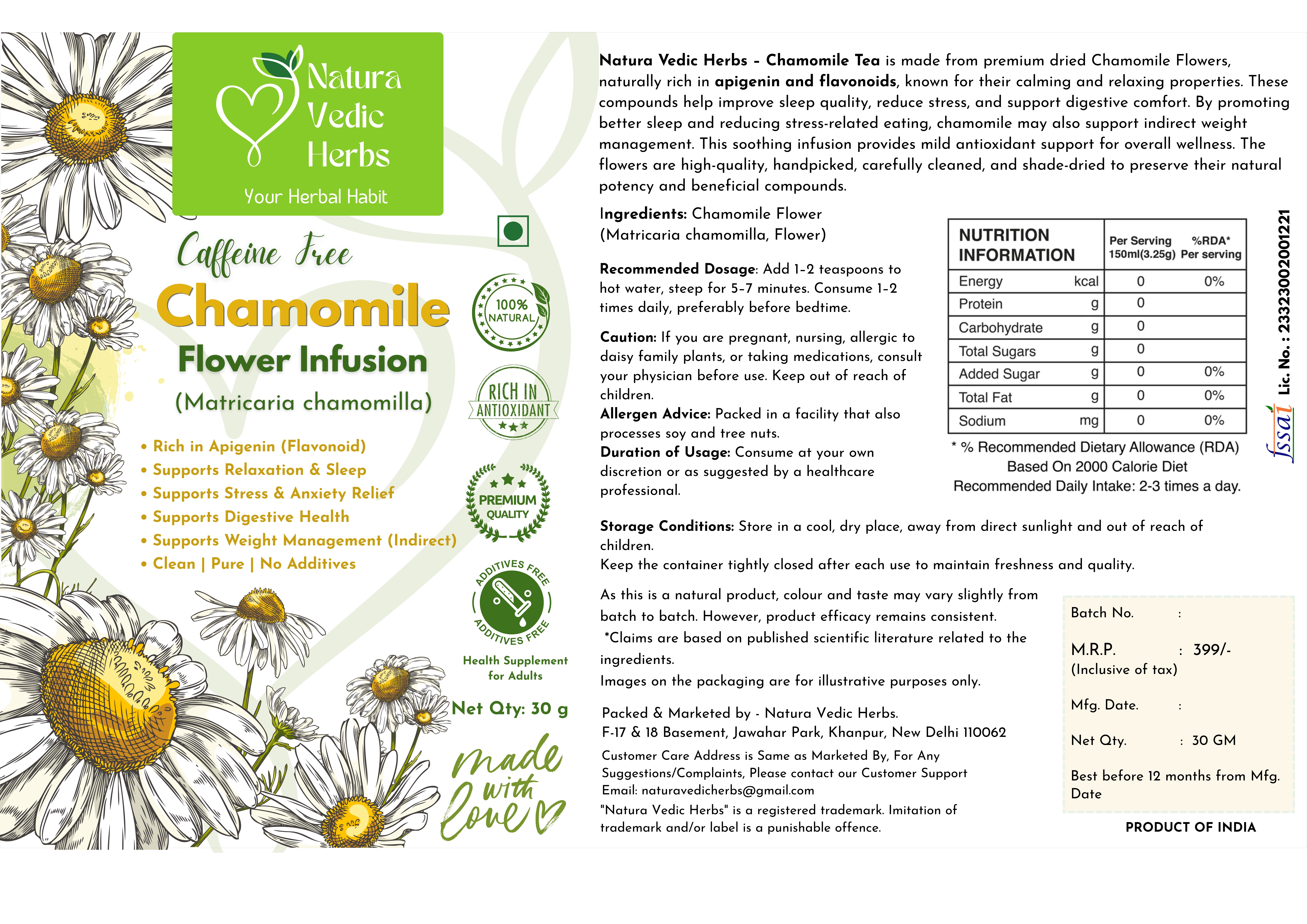 Chamomile Tea