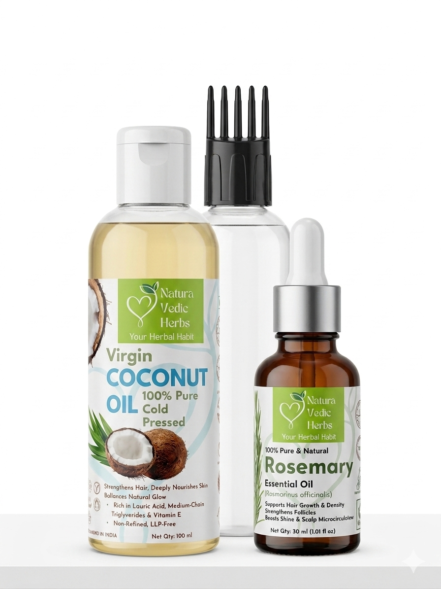 Rosemary Essential Oil - 30 ml &  coconut Oil - 200 ml 