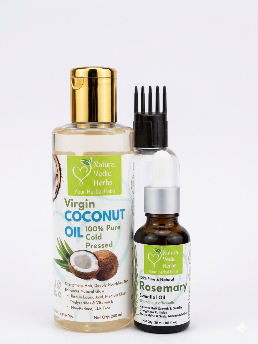 Rosemary Essential Oil - 30 ml &  coconut Oil - 200 ml 