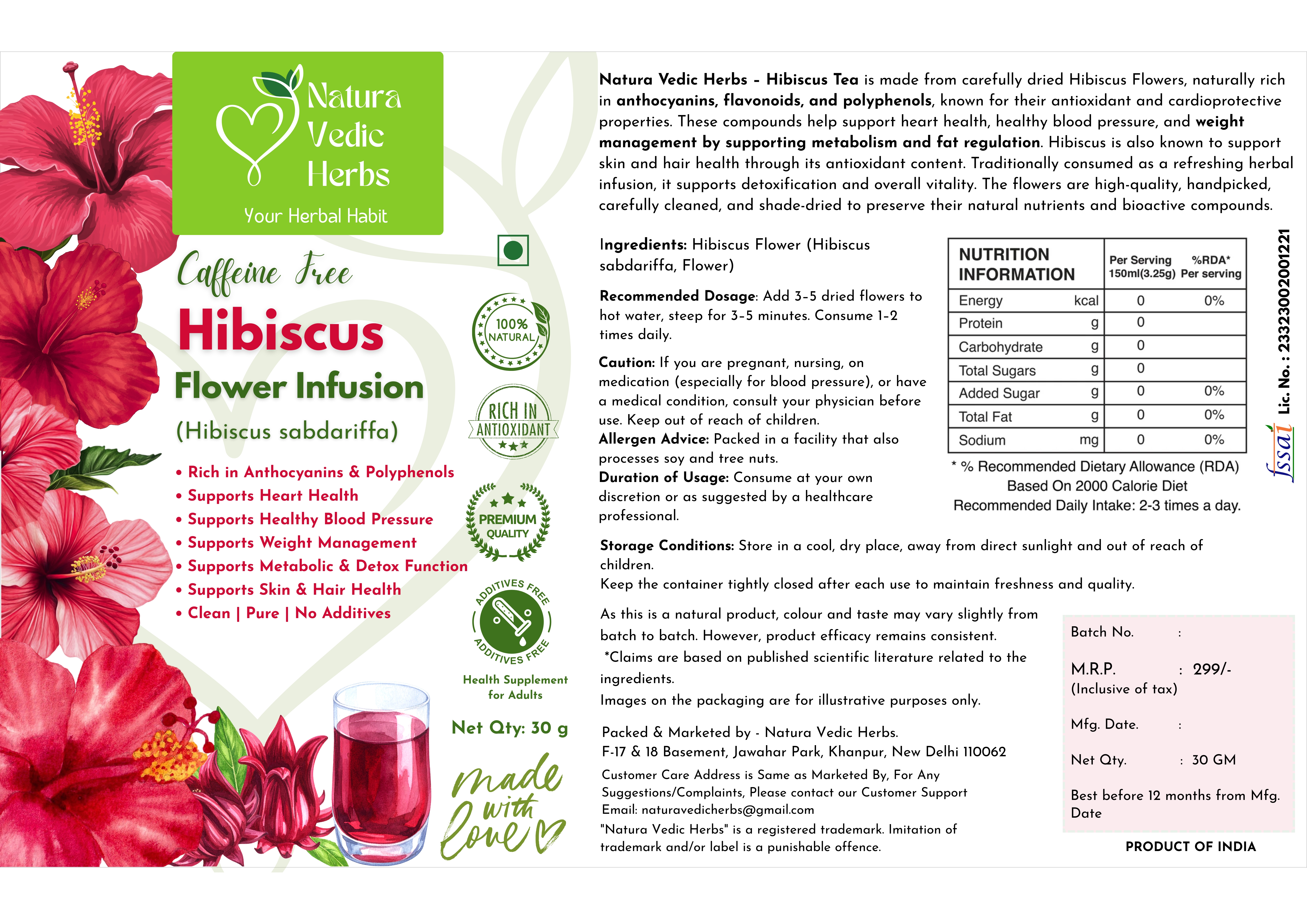 Hibiscus Flower Tea 