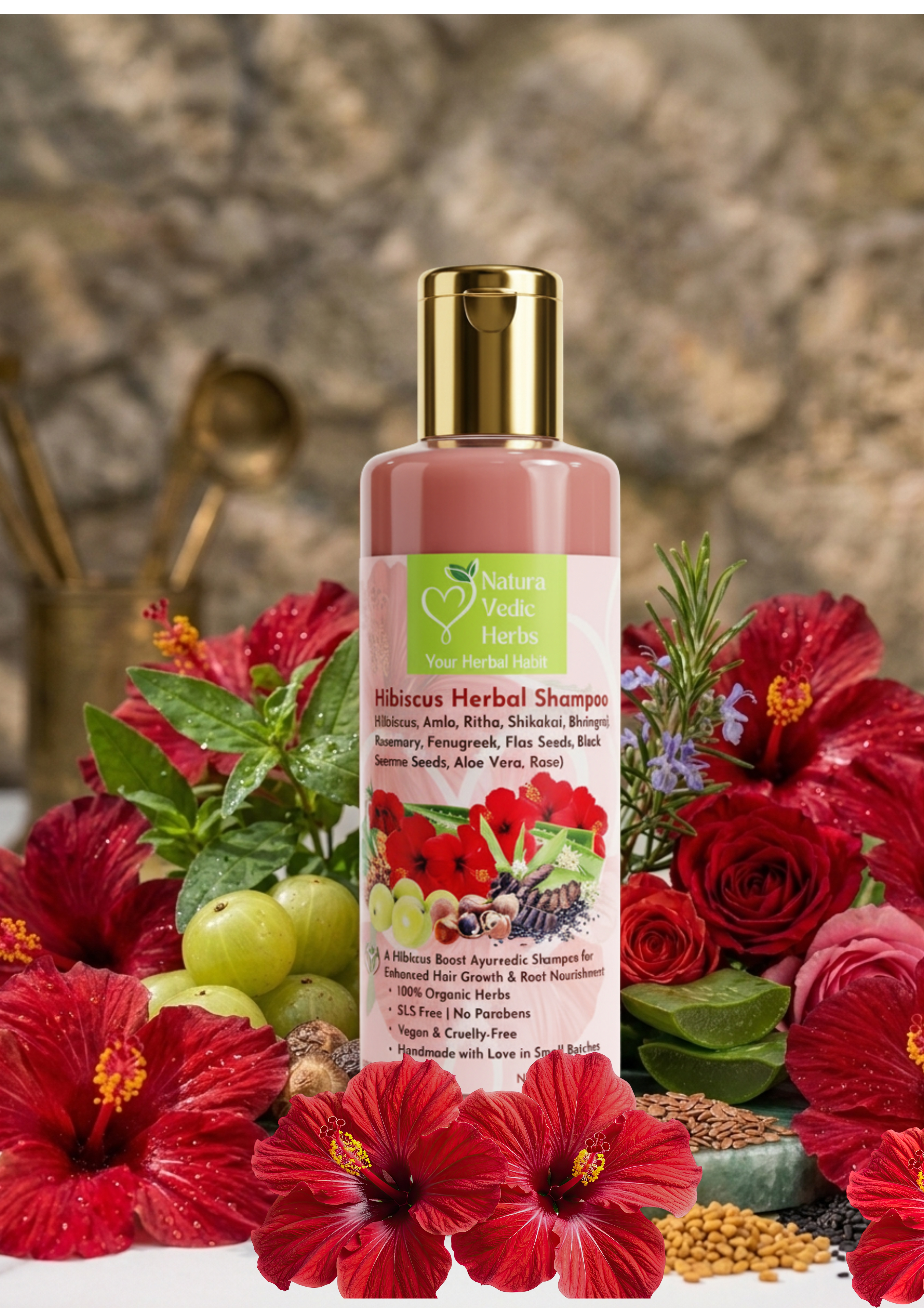 Hibiscus Herbal Shampoo