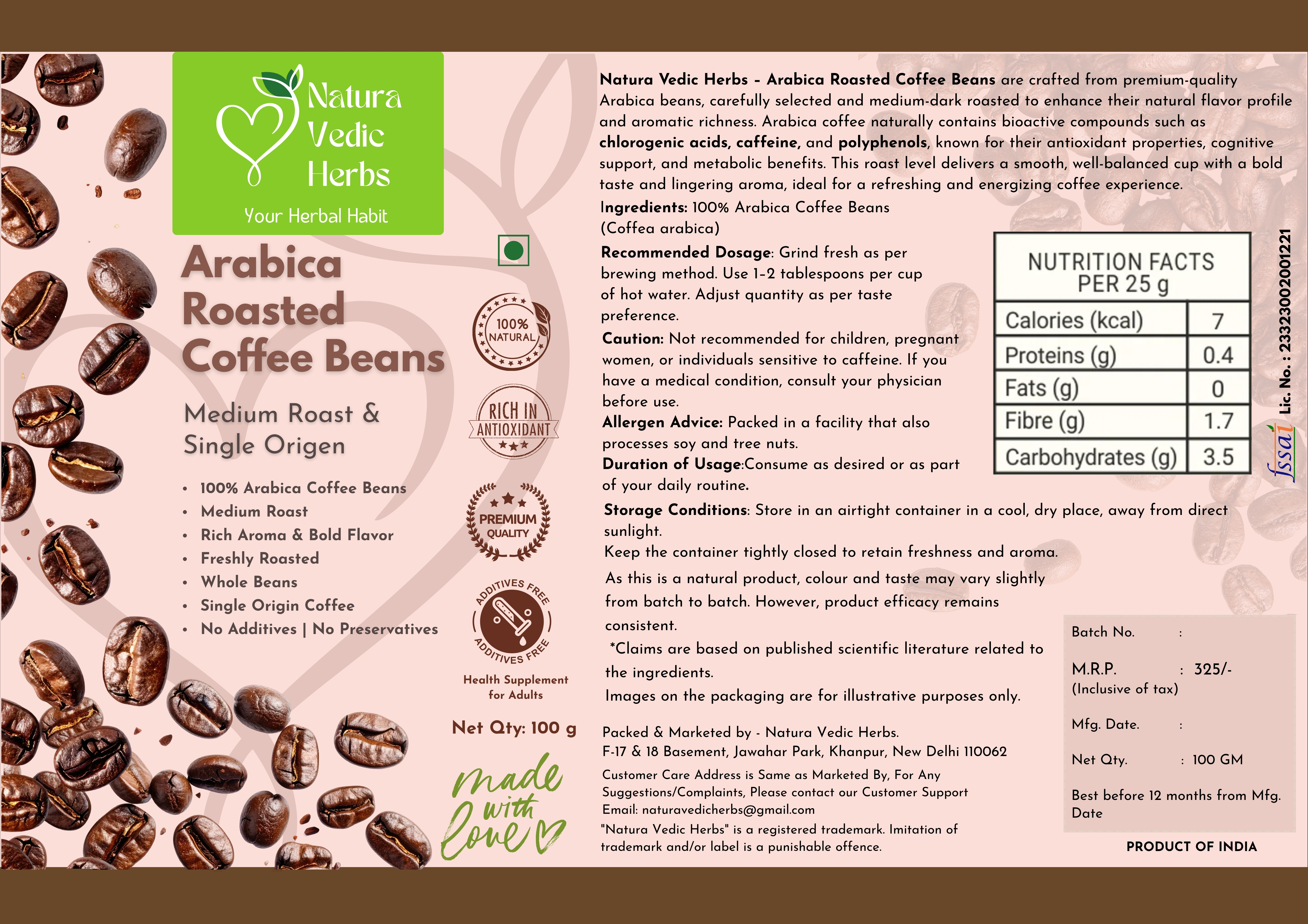Arabica Roasted Coffee Beans