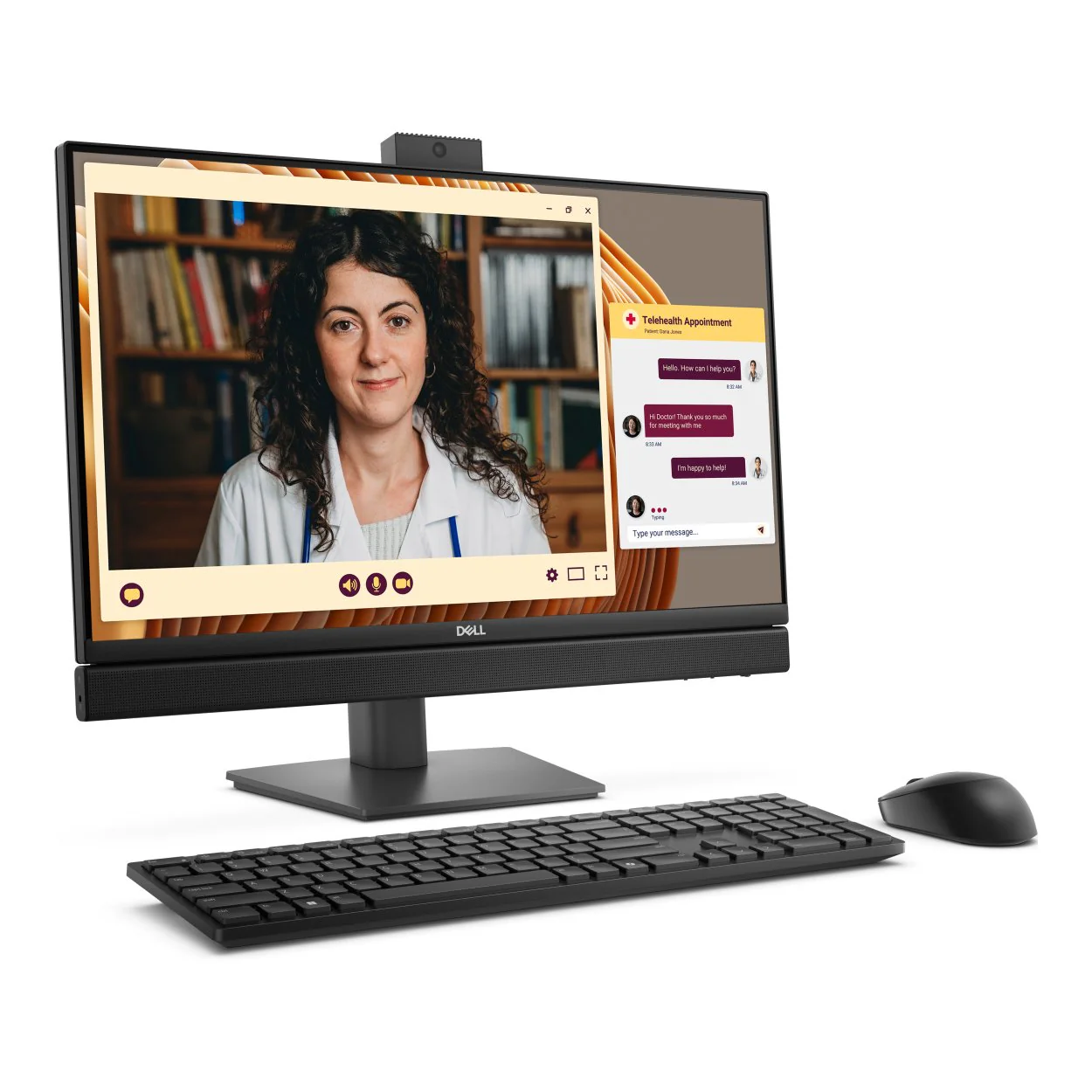 Dell Pro 24 23.8-inch Core Ultra 5 235T 16GB RAM 512GB SSD Win 11 Pro All-in-One AI PC