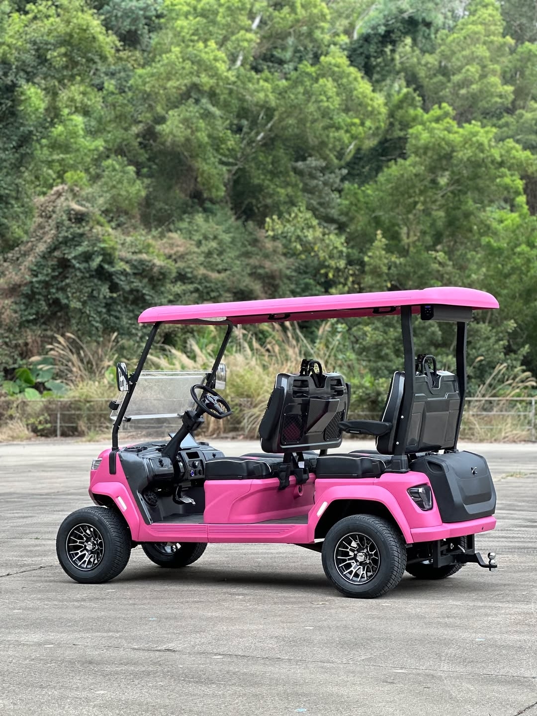 Luxury Pink Golf Cart