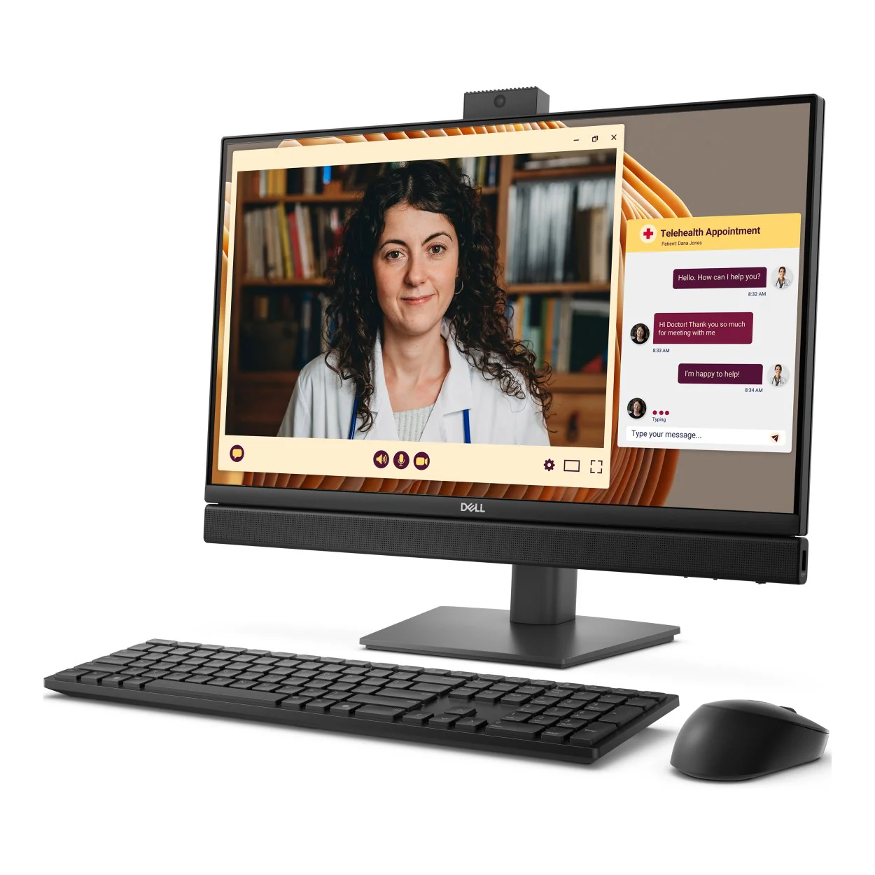Dell Pro 24 23.8-inch Core Ultra 5 235T 16GB RAM 512GB SSD Win 11 Pro All-in-One AI PC