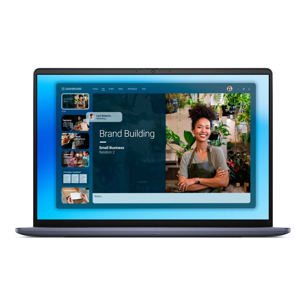 Dell 16 16-inch Core 7 150U 16GB RAM 1TB SSD GeForce MX 570A Win 11 Pro Laptop