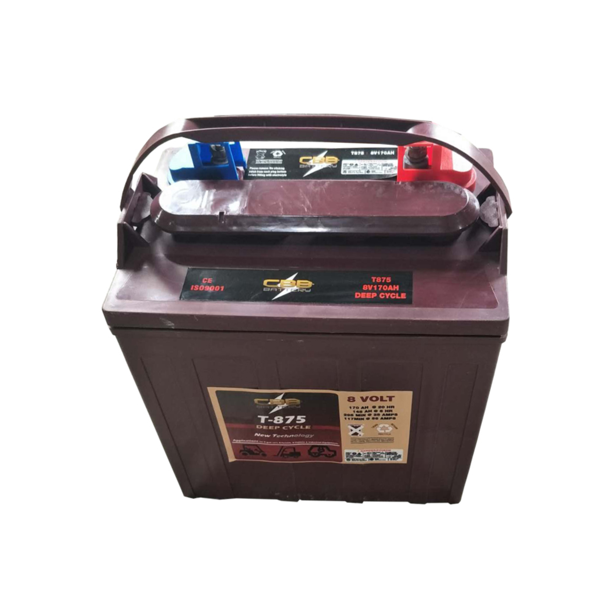 Trojan Quality 12v 150Ah Maintenance Free Lead Acid T1275 Deep Cycle AGM Long Life Grey ABS Case Golf Cart Battery