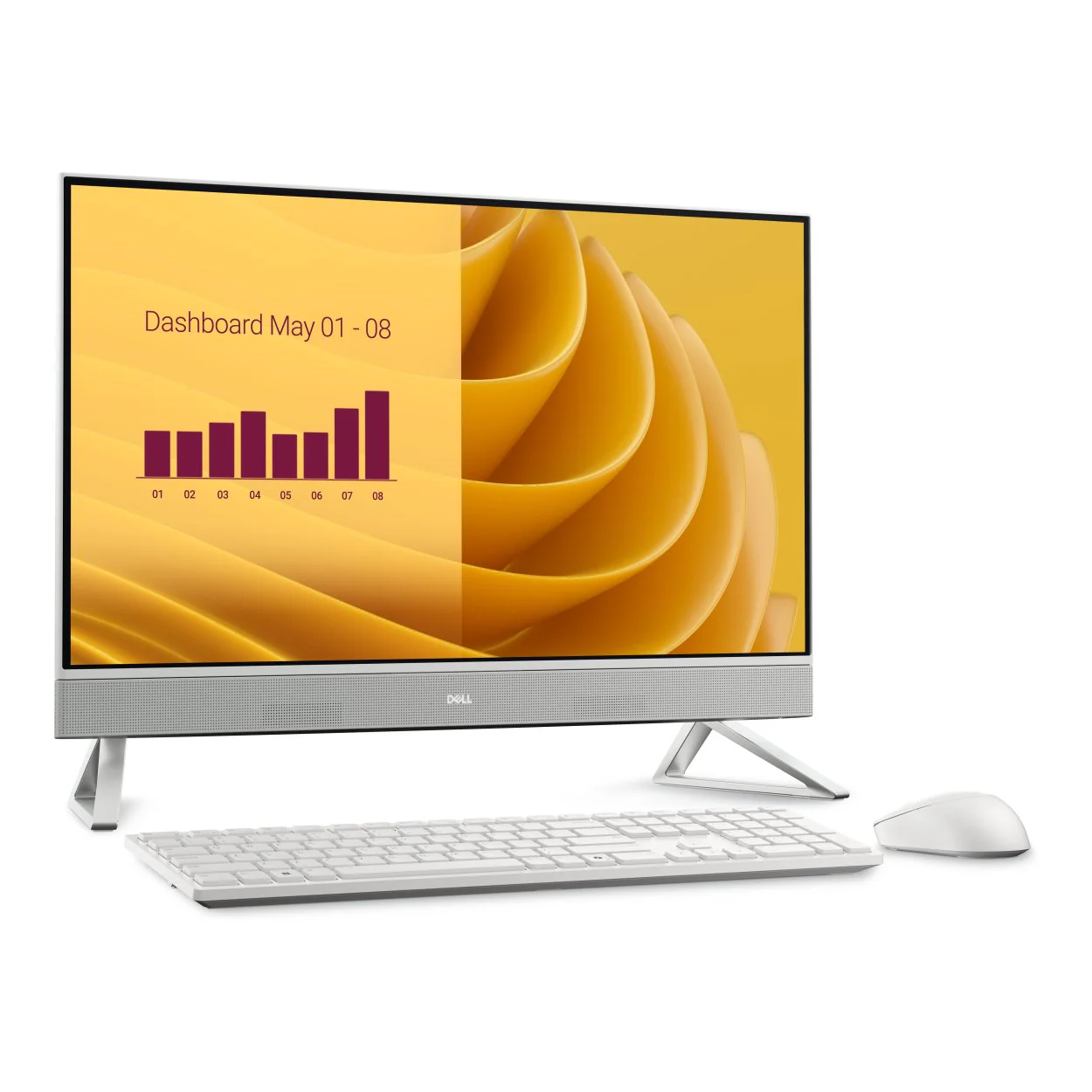Dell 27 EC27250 27-inch Core 7 150U 16GB RAM 1TB SSD GeForce MX 570A Win 11 Pro All-in-One PC