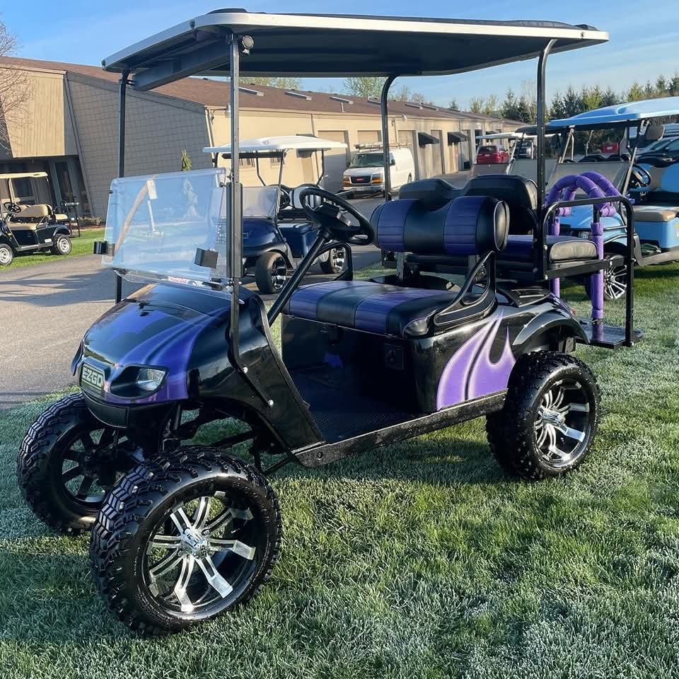 Custom Lifted Golf Cart