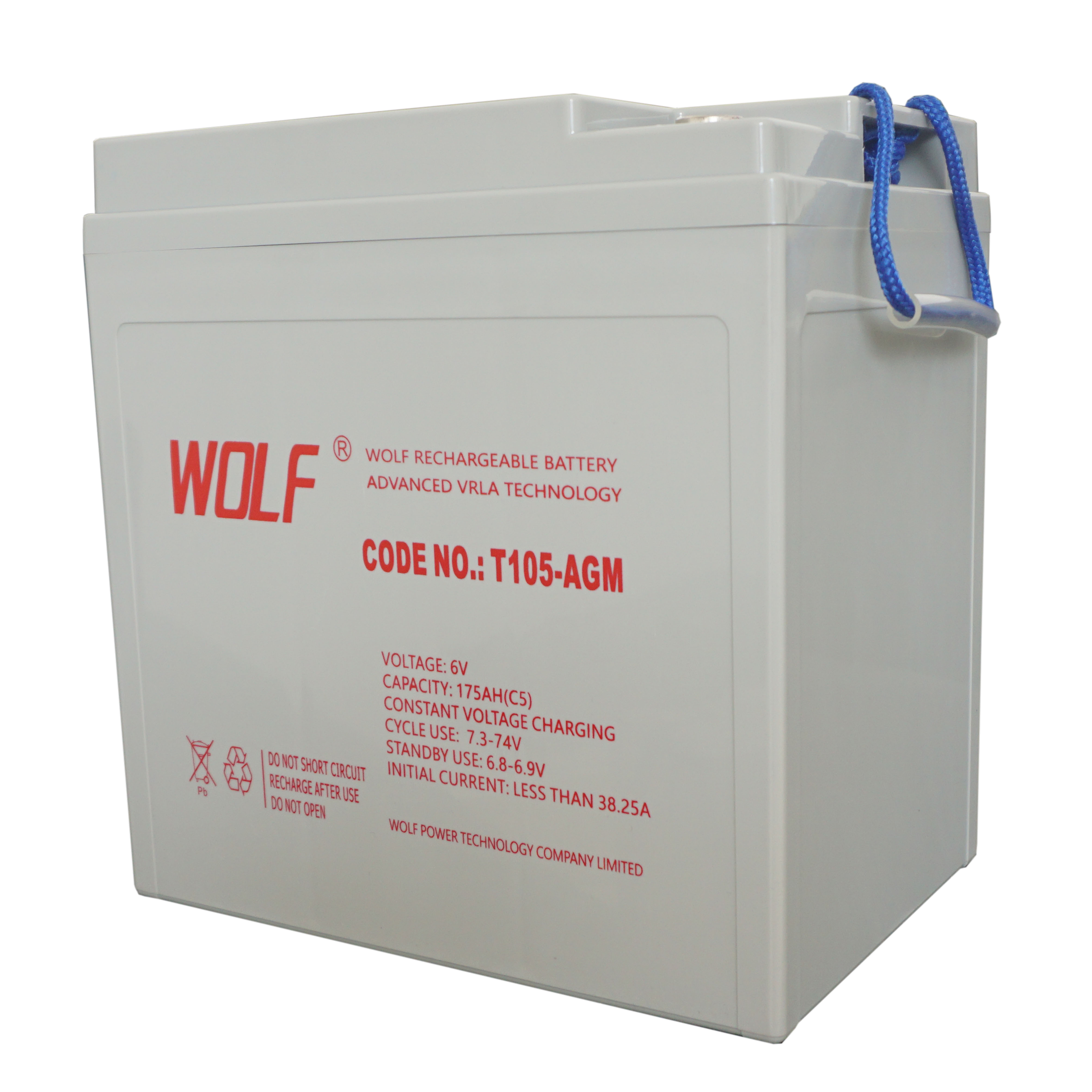 6V 225Ah T105 Trojan Deep Cycle Maintenance Free Agm Gel Battery GOLF CART BATTERY