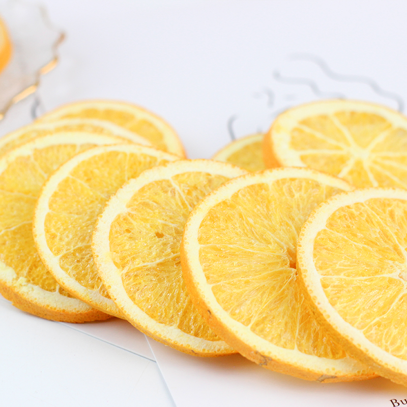 Wholesale OEM Good Quality Dry Crunchy Orange Slices Pure Freeze Dried Orange 1kg Crispy Orange Fruit for Snacks