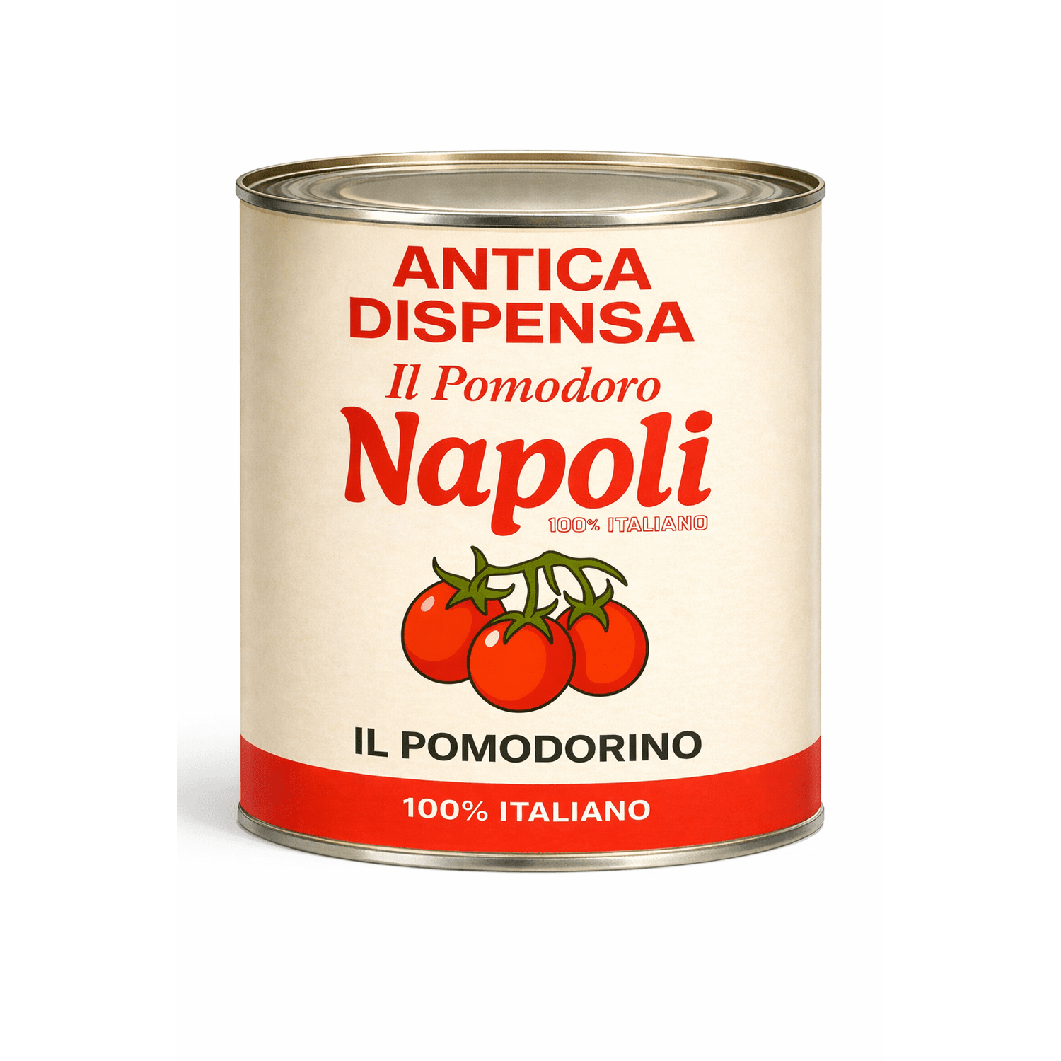 ANTICA DISPENSA NAPOLI Peeled Cherry Tomatoes in Water 2.5kg Convenient and Delicious Canned Vegetables