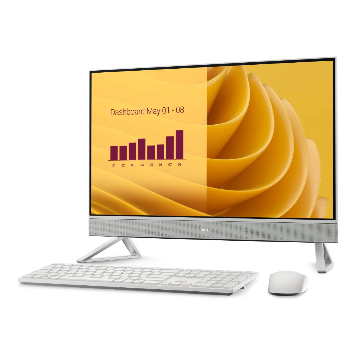Dell 27 EC27250 27-inch Core 7 150U 16GB RAM 1TB SSD GeForce MX 570A Win 11 Pro All-in-One PC