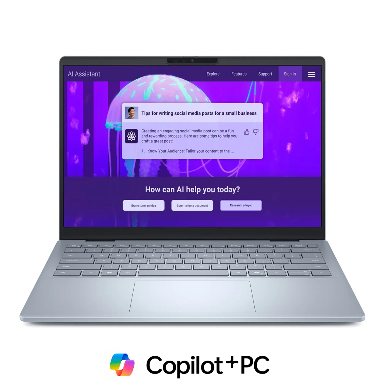 Dell 14 Plus 14-inch Core Ultra 7 258V 32GB RAM 1TB SSD Win 11 Pro AI Laptop