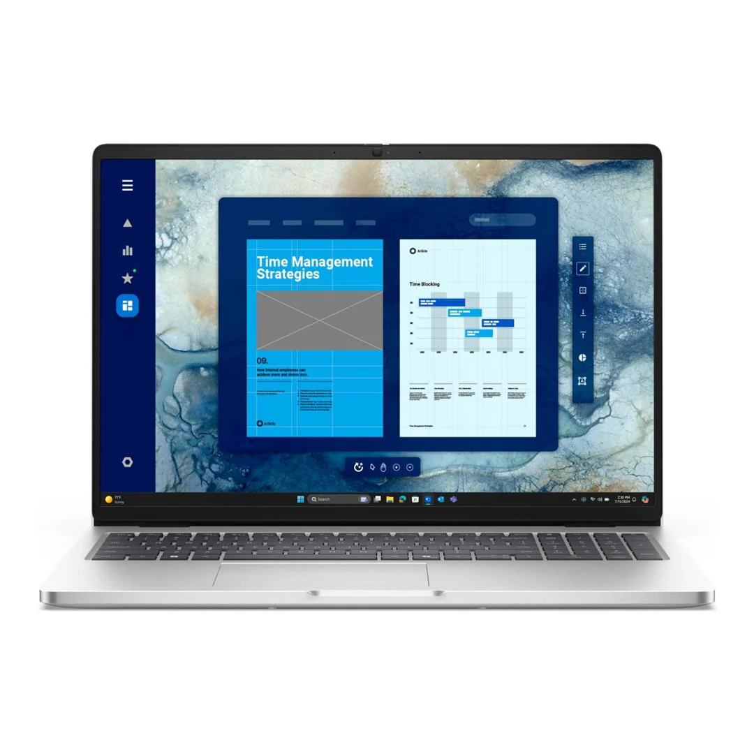 Dell Pro 16 16-inch Core Ultra 7 255U 16GB RAM 512GB SSD Win 11 Pro AI Laptop