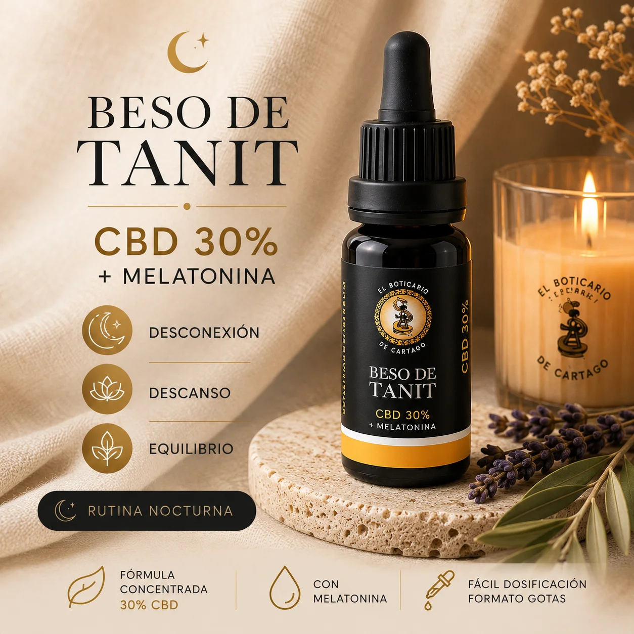 Aceite CBD 30% Beso de Tanit