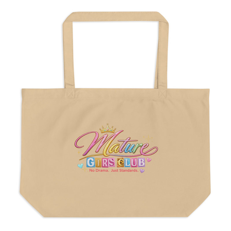 Large organic tote bag