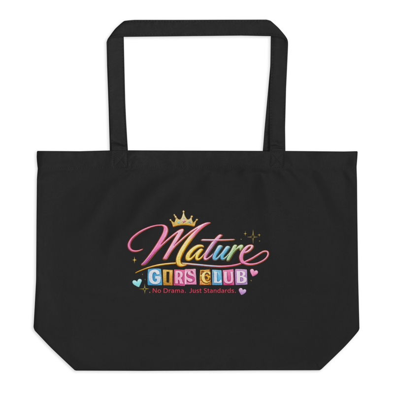 Large organic tote bag