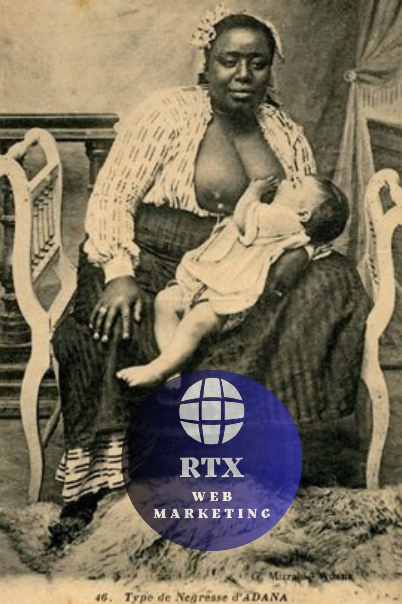 Vintage Mother and Child Photograph