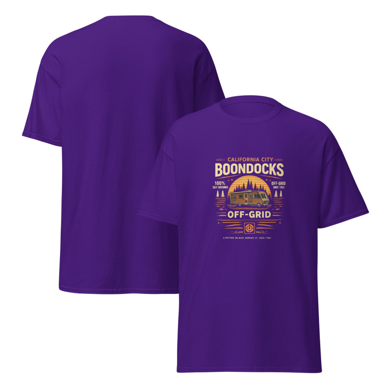 Off-Grid RV California City Boondocks Tee BDK-ST D02 -02