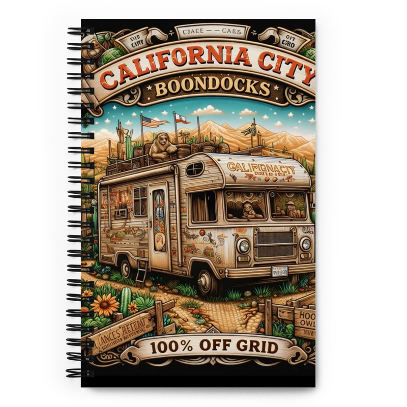 Boondock Life Spiral Notebook - Boho Roads
