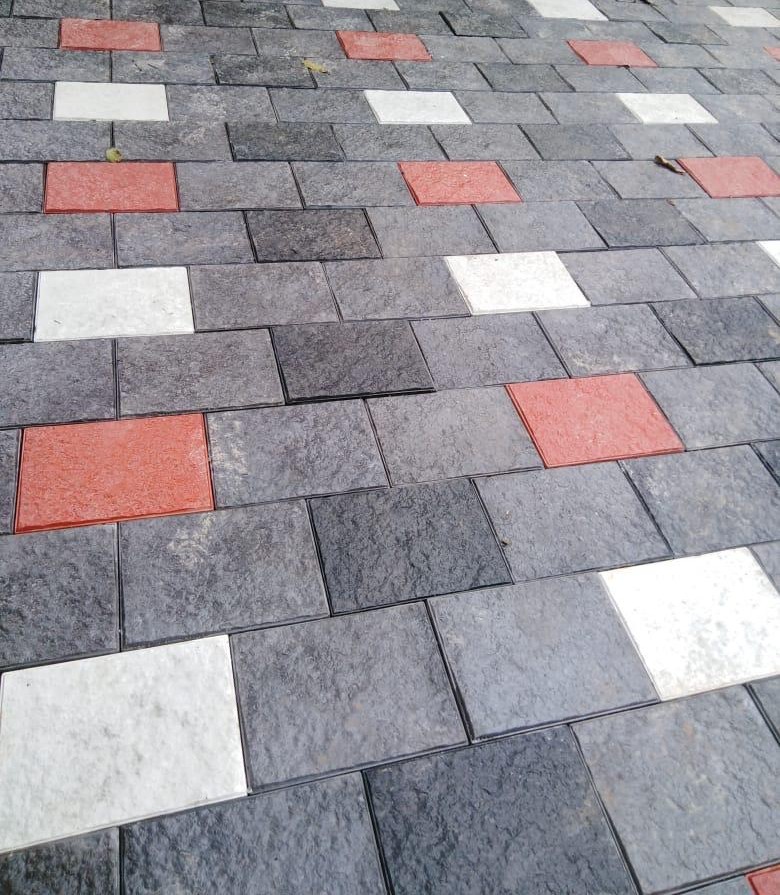 Colored Interlocking Paver Blocks
