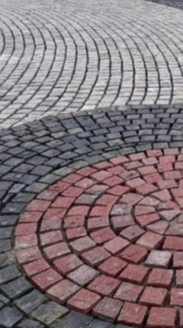 Decorative Cobblestone Flooring RED