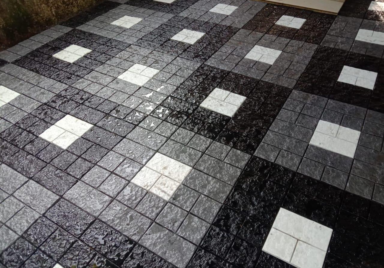 Geometric Stone Floor Tiles