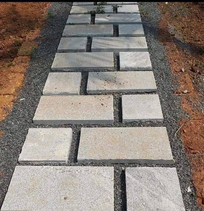 Granite Stone Pathway Slabs 15X10X3