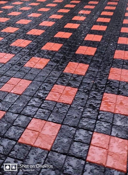 Interlocking Colored Paving Tiles
