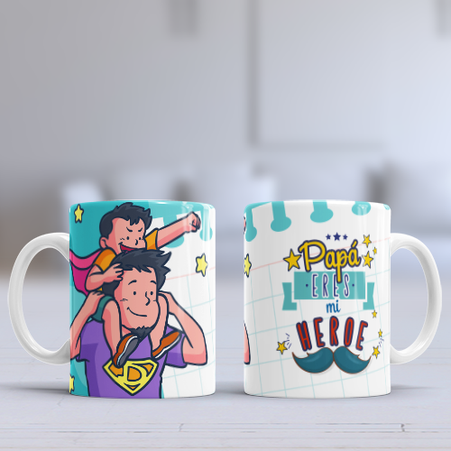 Taza día del padre con frases