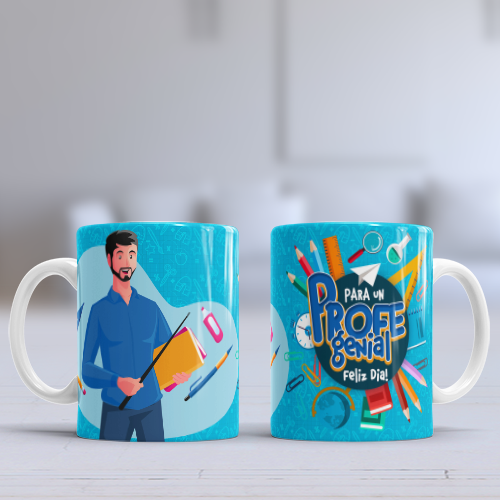 Tazas Día del Maestro con frases