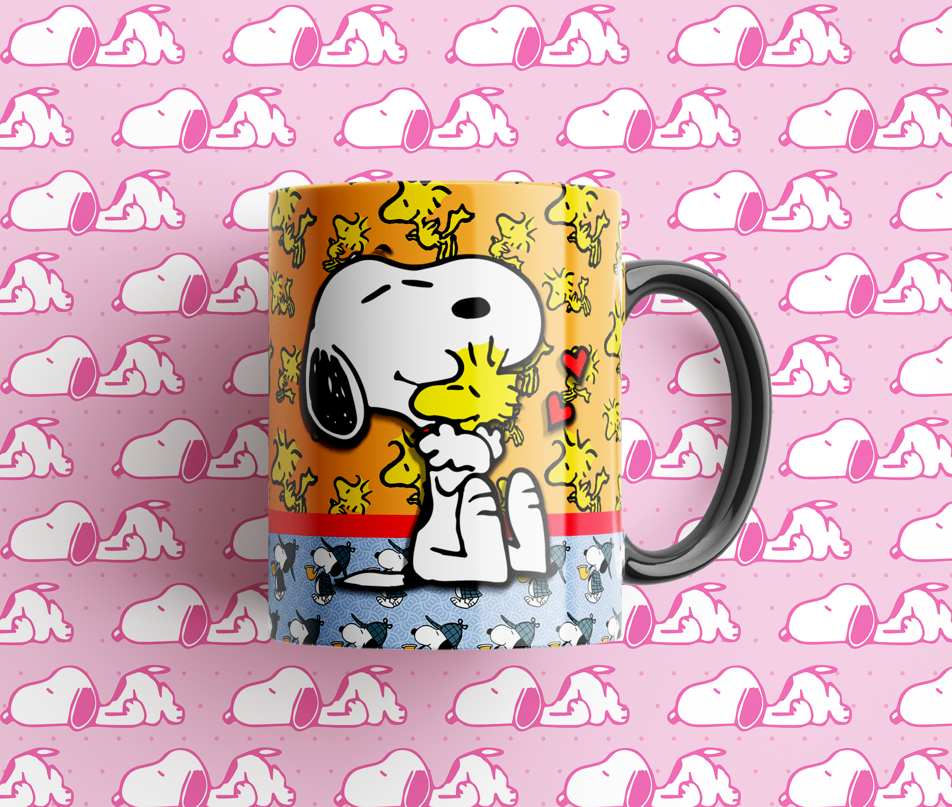 Taza Snoopy y Woodstock 11oz