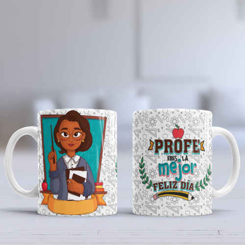 Tazas Día del Maestro con frases