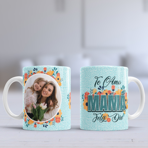 Taza Mágica para Mamá con frase y foto