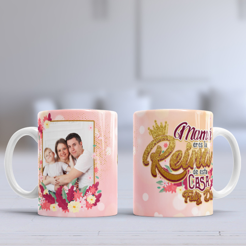 Taza Mágica para Mamá con frase y foto