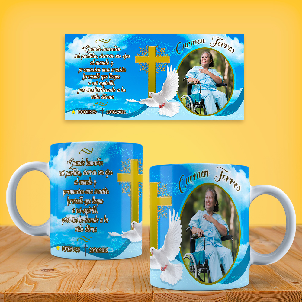 Taza Personalizada de aniversario luctuoso