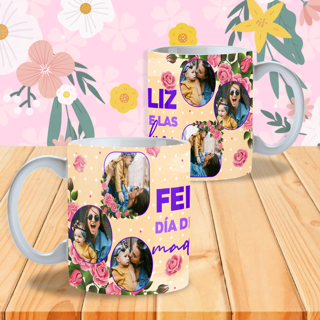 Taza Collage Día de las Madres