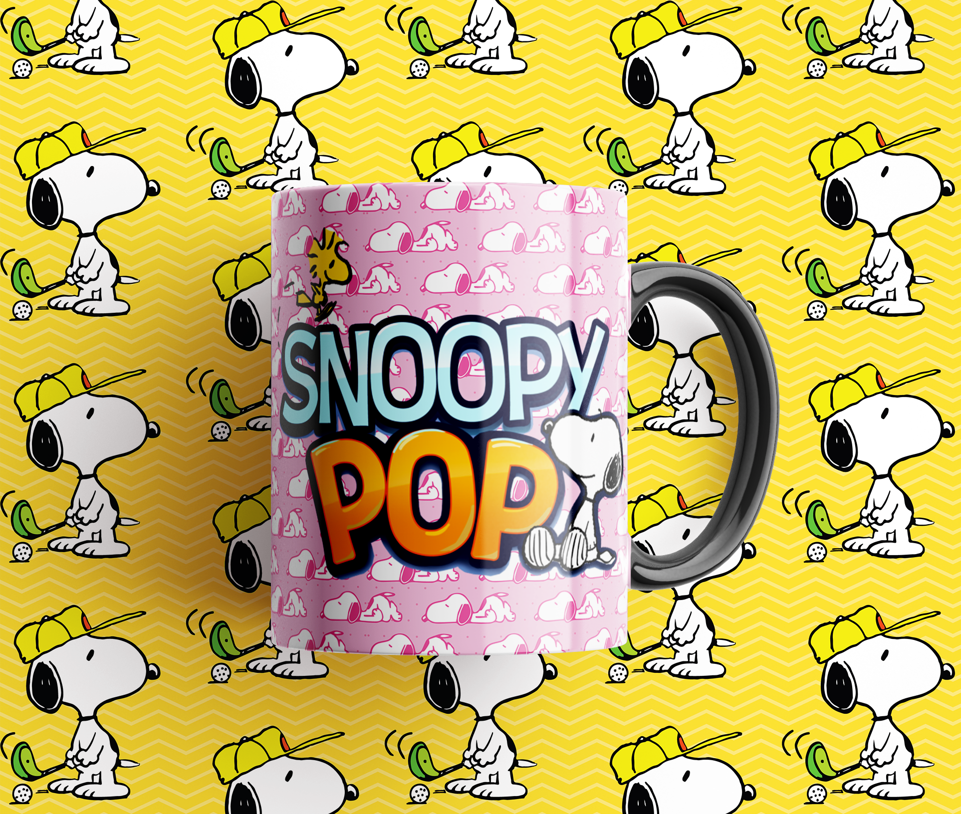 Taza Snoopy y Woodstock 11oz