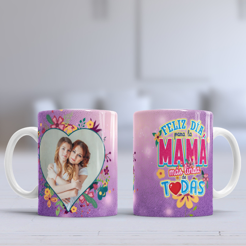Taza para mamá con foto y frase